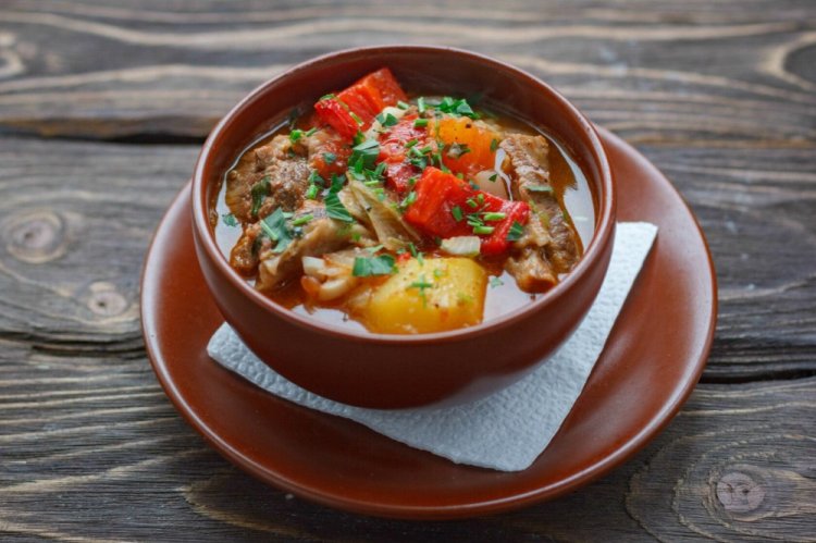 Хашлама из баранины в афганском казане