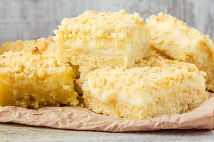 Тертый пирог с творогом на сливочном масле