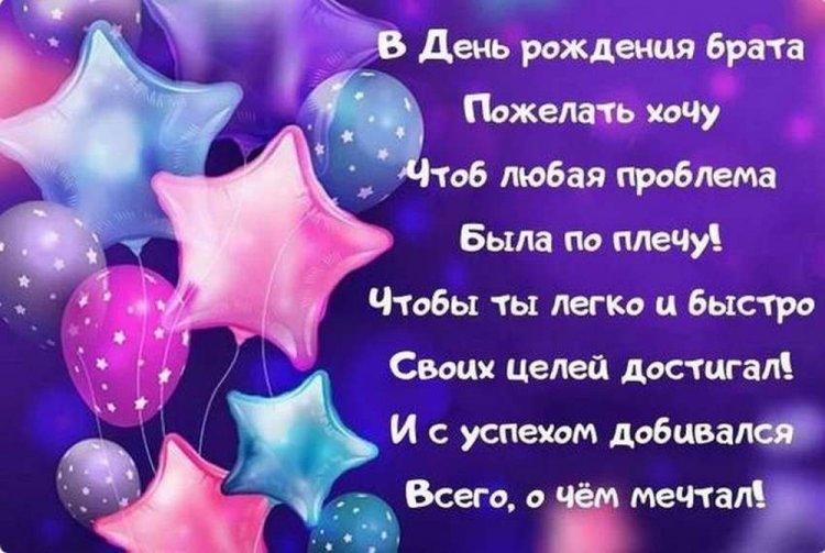 Красивые картинки «С Днем рождения!» брату