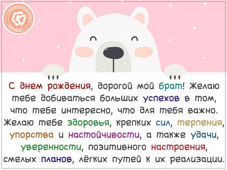 Картинки «С Днем рождения!» брату с пожеланиями