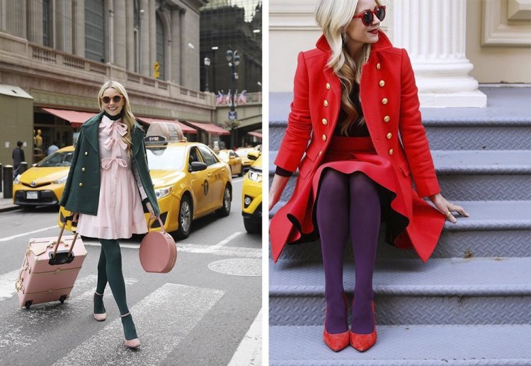 Цветные колготки и носки