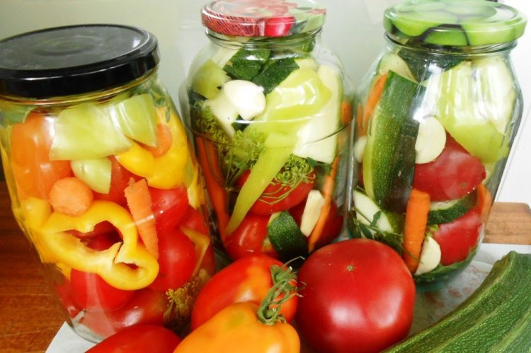 Овощное ассорти с болгарским перцем на зиму