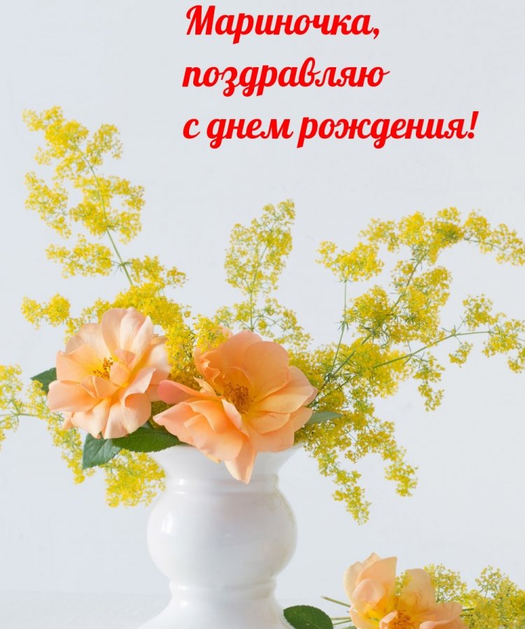Трогательные и добрые картинки «С Днем рождения, Марина!»