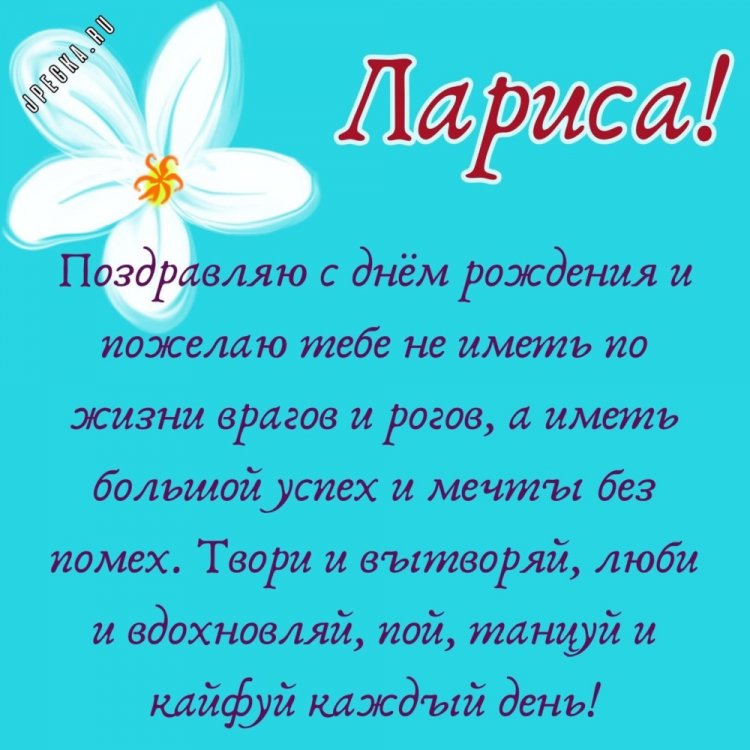 Прикольные открытки и картинки «С Днем рождения, Лариса!»