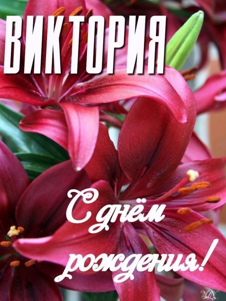 Открытки и картинки «С Днем рождения, Виктория!» на юбилей