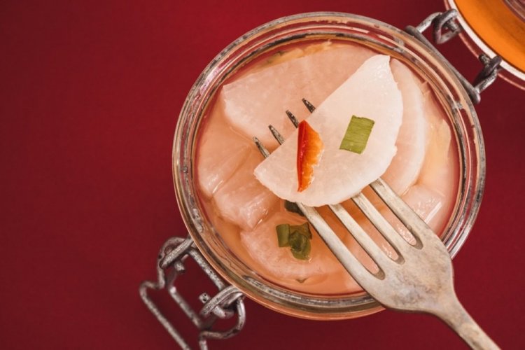 Дайкон слайсами на зиму