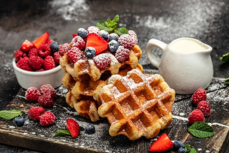 Вафли с творогом и творожным сыром