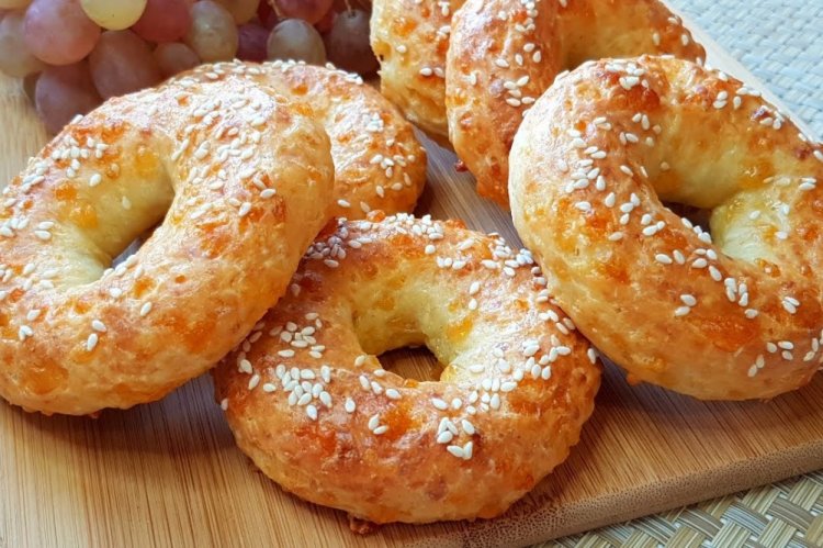 Творожные бейглы с сыром