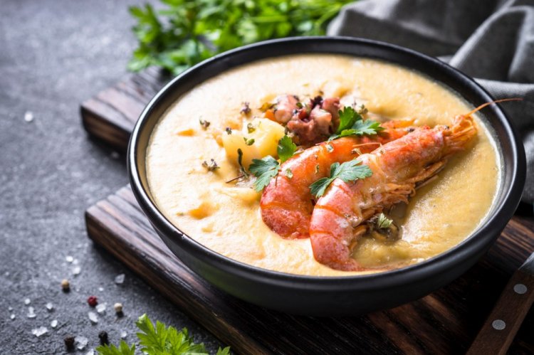 Суп биск с креветками