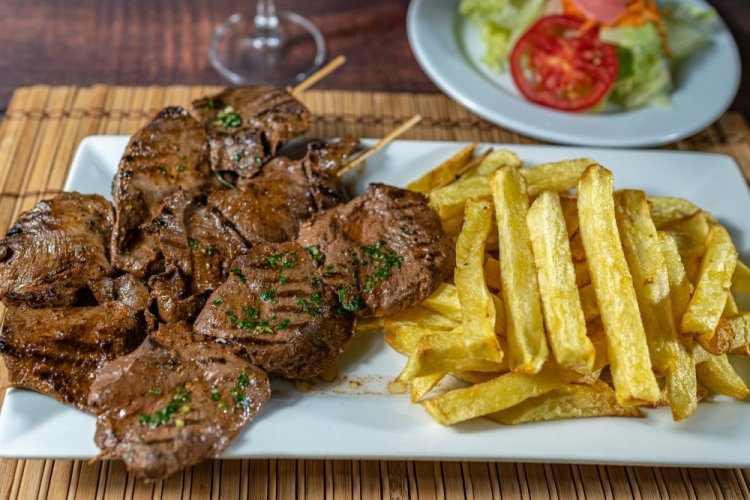 Шашлык из свиного сердца