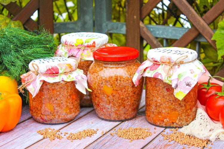 Гречневый суп на зиму в банках