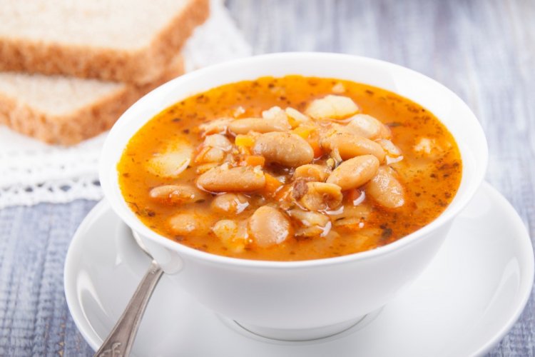 Рассольник с фасолью на зиму