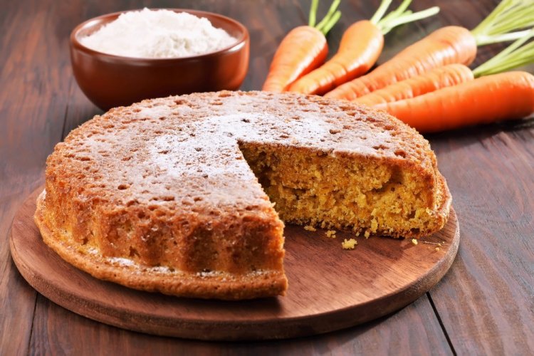 ПП-морковный пирог на кефире