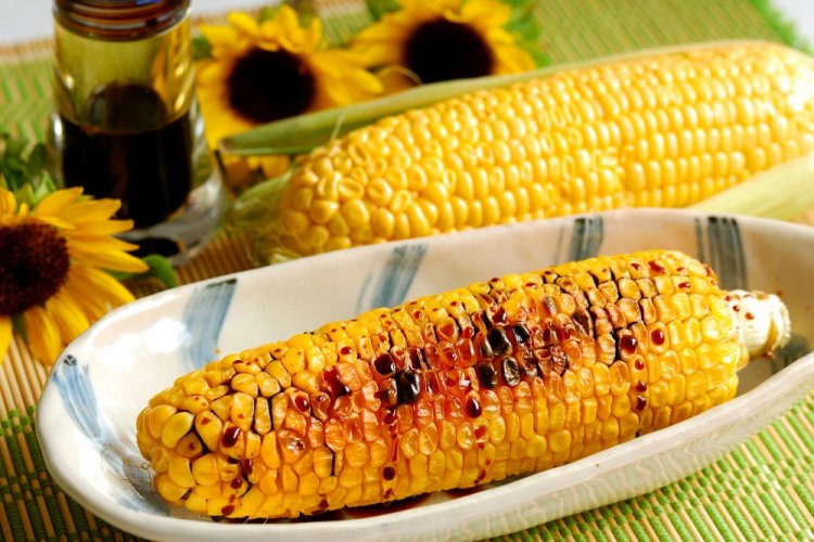 Кукуруза с соевым соусом в духовке