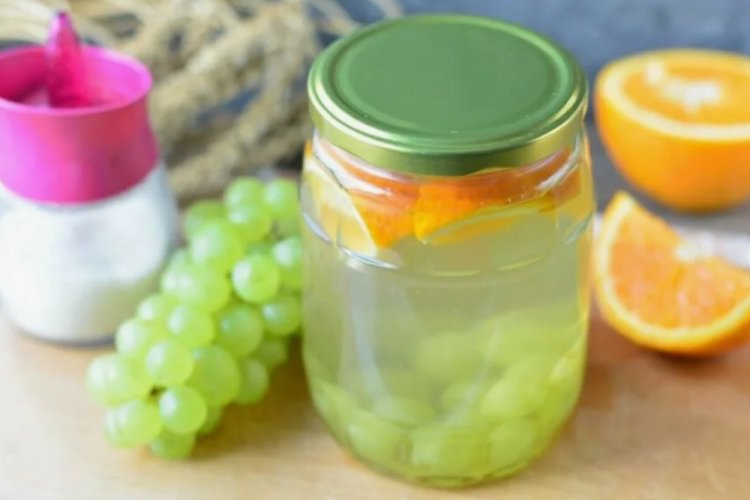 Компот из апельсинов и винограда на зиму