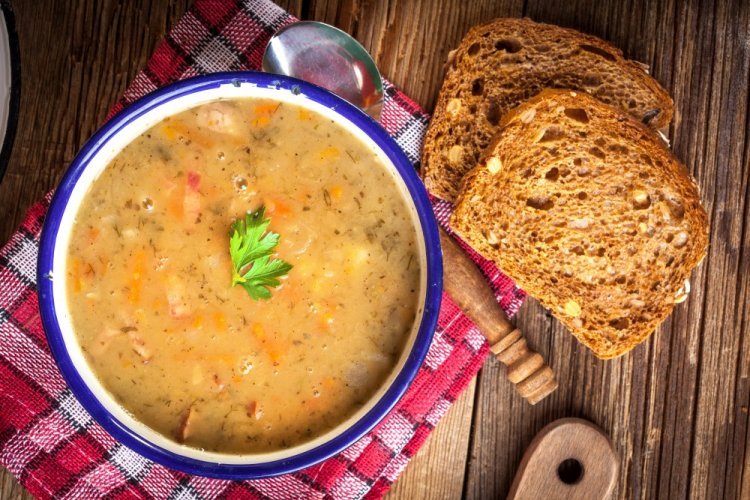 Гороховый суп в афганском казане