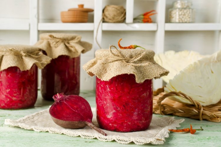 Свекла с капустой для борща на зиму