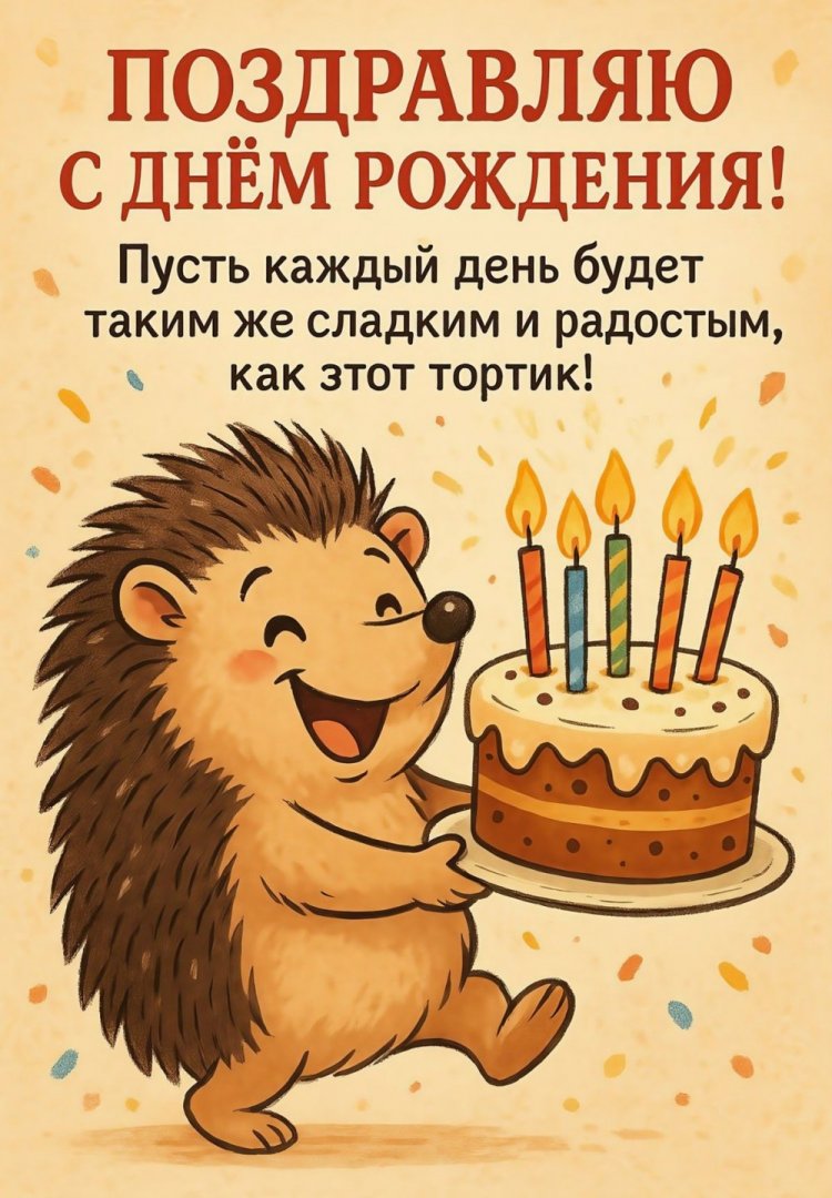 Открытки и картинки «С Днем рождения!» мальчику на 5 лет