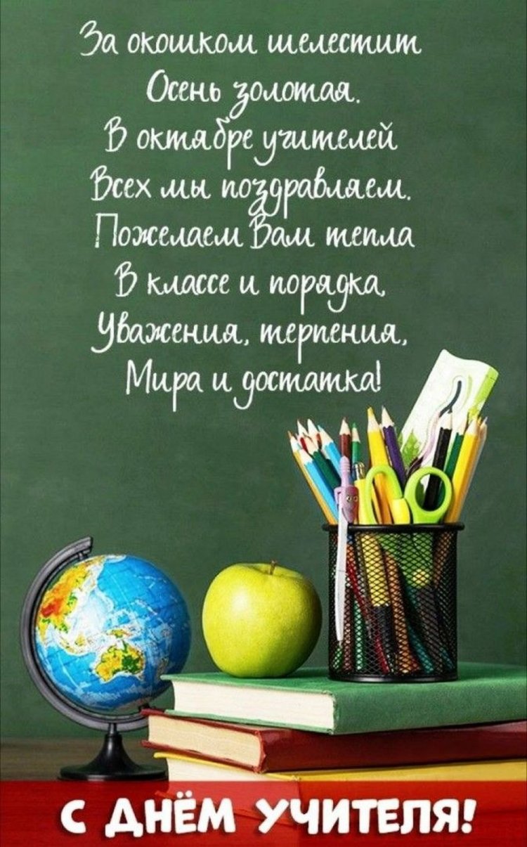 Открытки на День учителя с пожеланиями