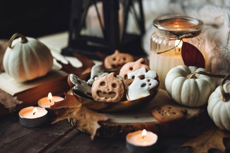 Хэллоуинское печенье с глазурью