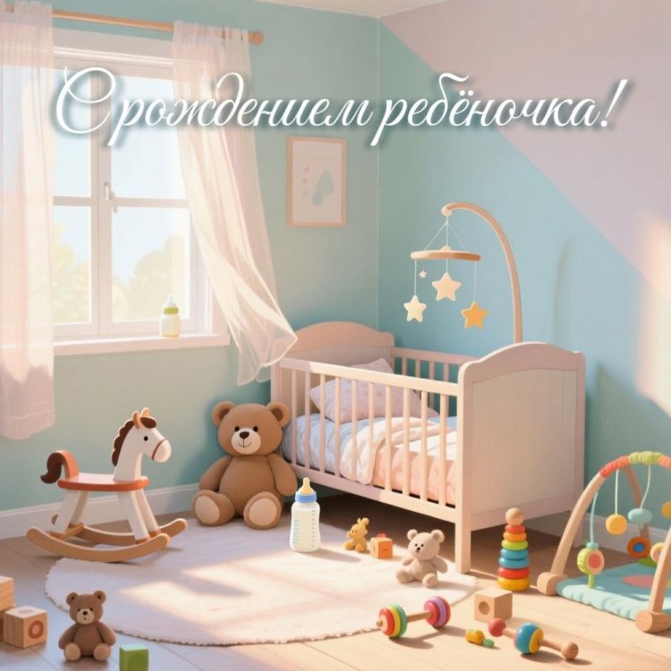 Трогательные и милые открытки «С новорожденным!»