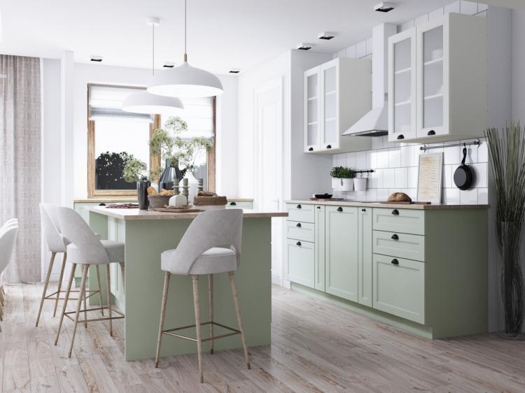 Galanthus: Дизайн кухни-гостиной