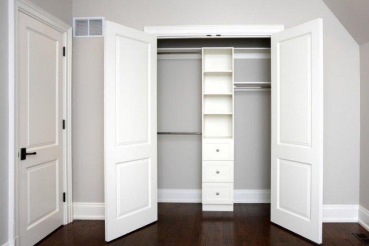 Распашные двери - Гардеробная своими руками