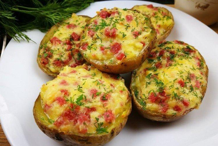 Картофельные лодочки - Горячие блюда на День рождения рецепты