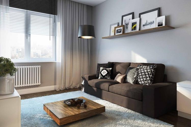 Дизайн интерьера гостиной в хрущевке - фото реальных интерьеров