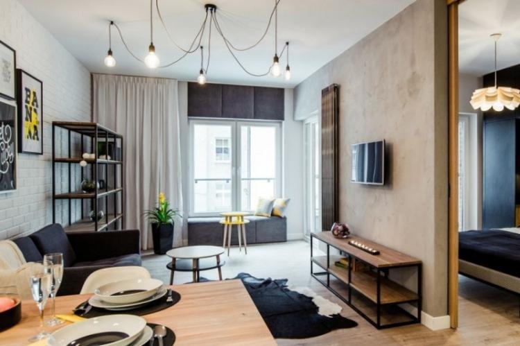 Светлая гостиная в современном стиле - дизайн интерьера фото