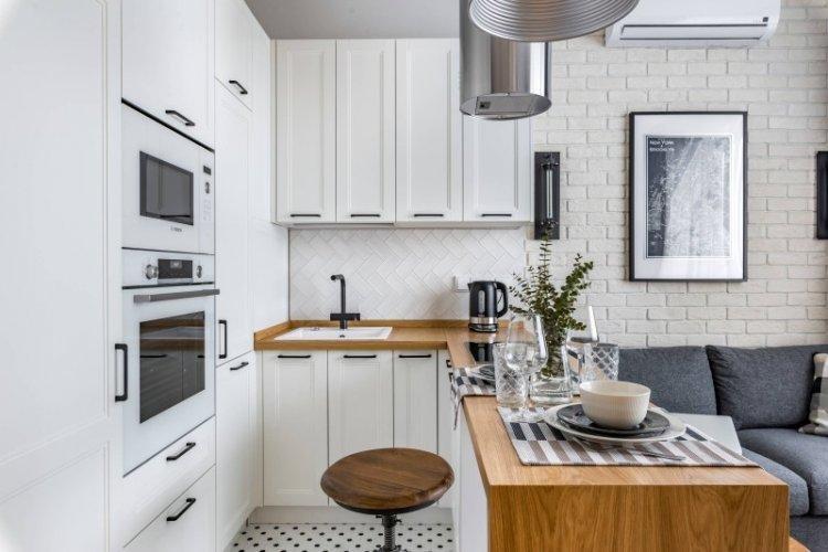 Кухня-гостиная в современном стиле - дизайн интерьера фото