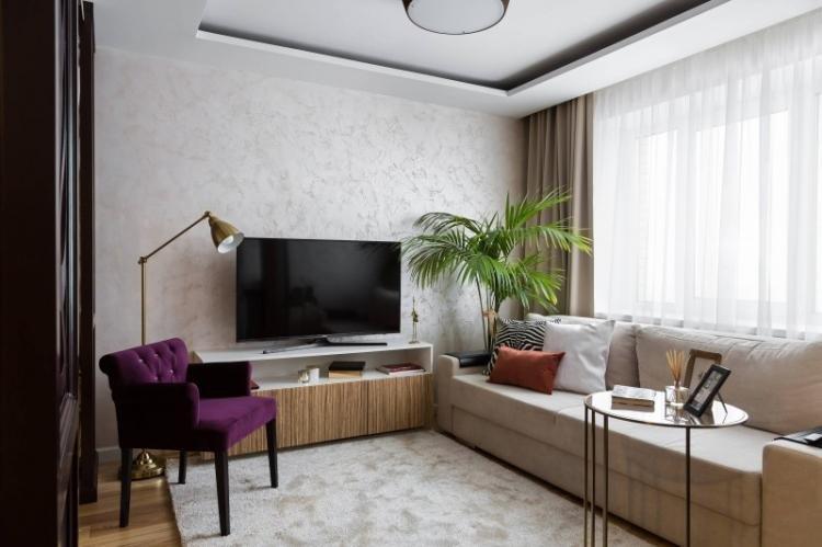 Дизайн интерьера гостиной в стиле минимализм - фото 