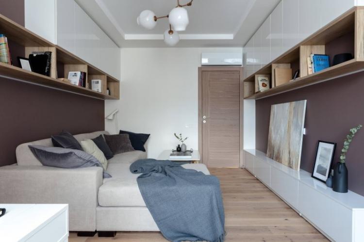 Дизайн интерьера гостиной в стиле минимализм - фото 