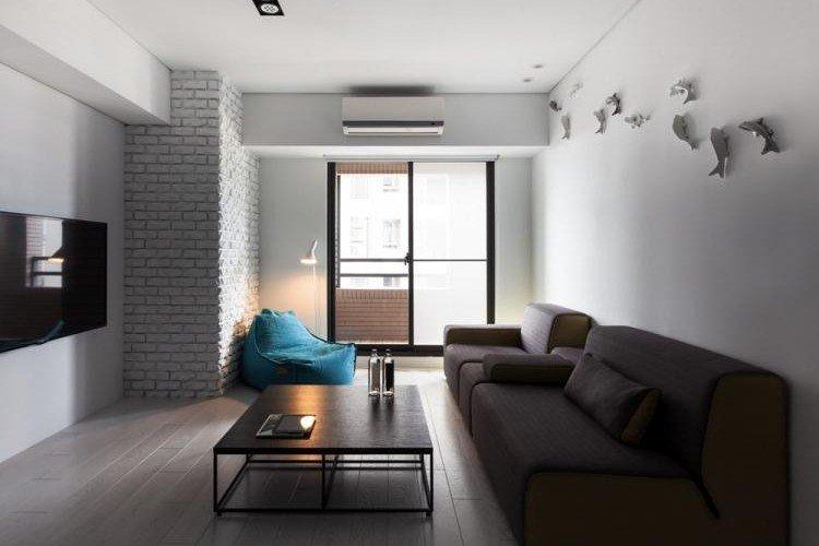 Дизайн интерьера гостиной в стиле минимализм - фото 