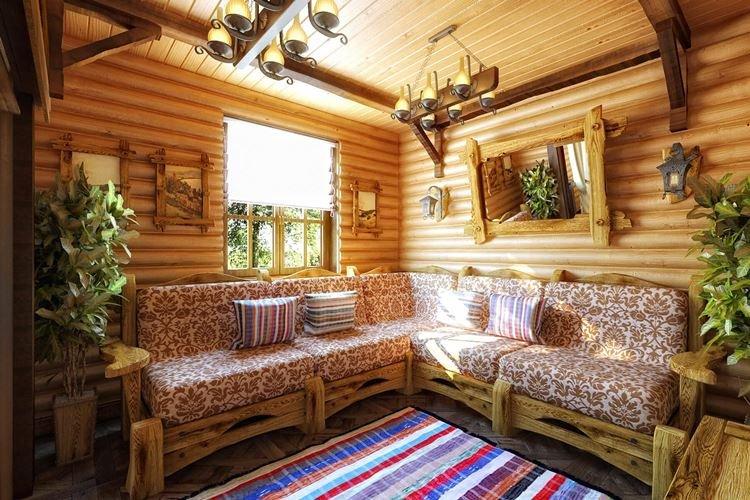 Комната отдыха - Интерьер бани и сауны