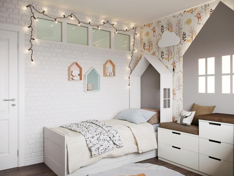 Интерьер детской комнаты «Мой дом»