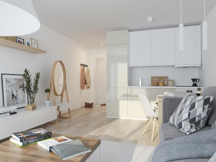 Интерьер квартиры-студии 40 м2