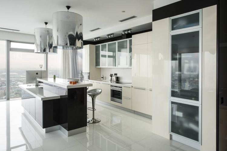 Интерьер квартиры в «Башне Петербург», Москва-Сити