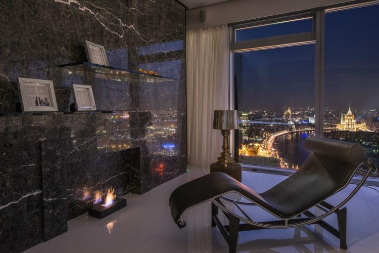 Интерьер квартиры в «Башне Петербург», Москва-Сити