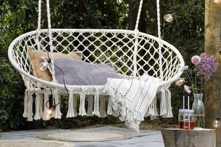 Плетеная качель для дачи - как сделать своими руками