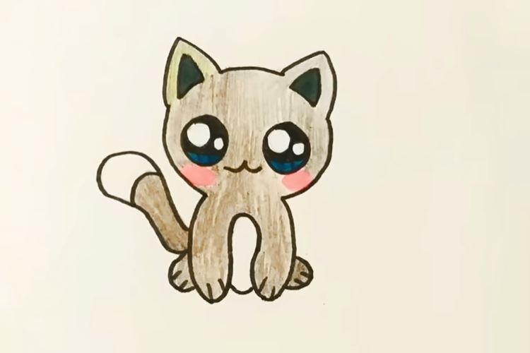 Как нарисовать кошку для детей