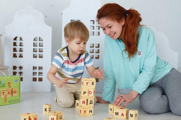 Кубики и карточки - Как научить ребенка читать