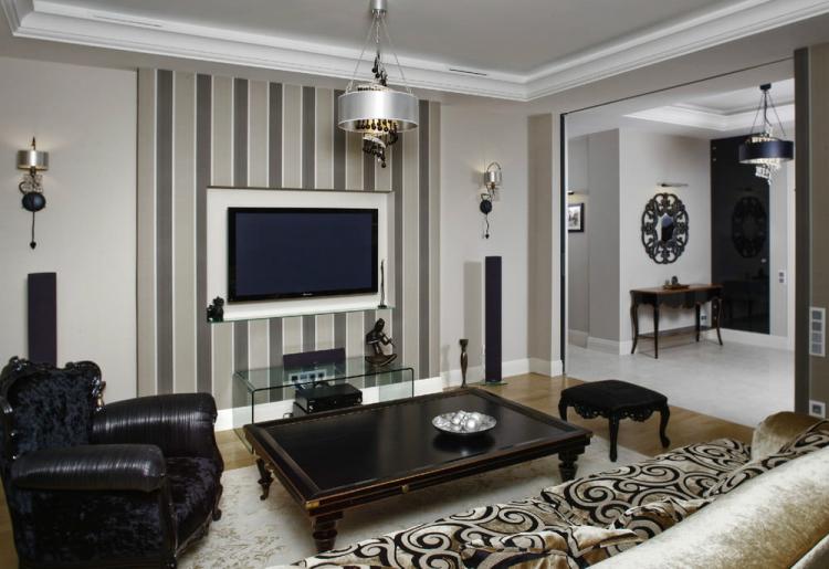 Как подобрать обои к мебели в гостиной