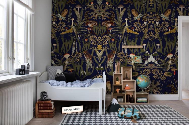 Как подобрать обои к мебели в детской комнате