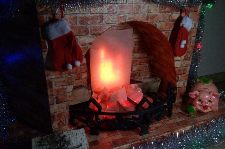 Как сделать огонь для фальш-камина своими руками