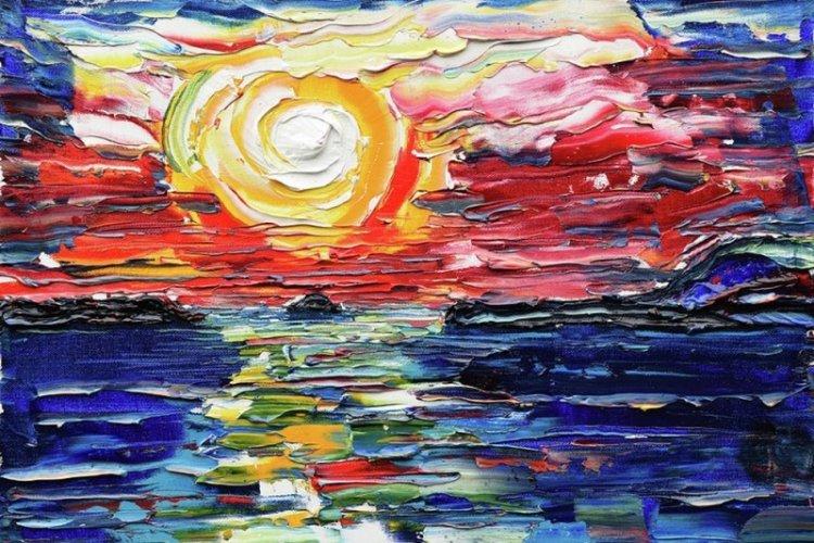 Картина с волнами - Картины своими руками