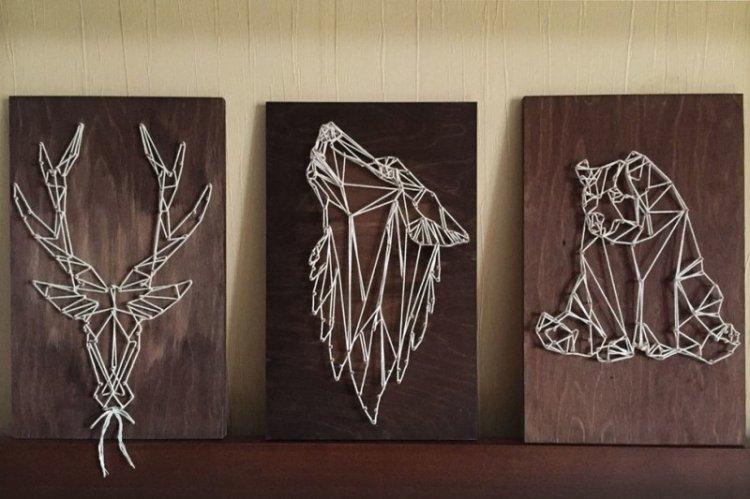 Картина из ниток своими руками