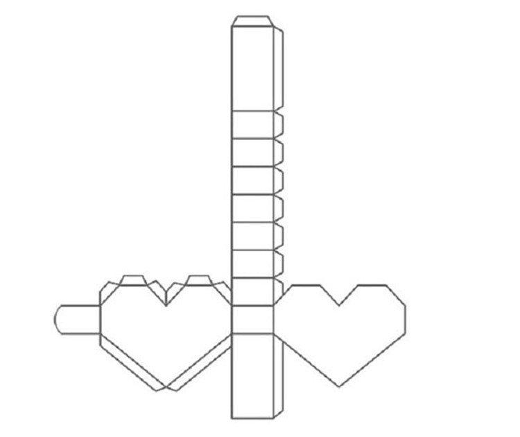 Цельная коробка-сердце - Как сделать коробку из бумаги