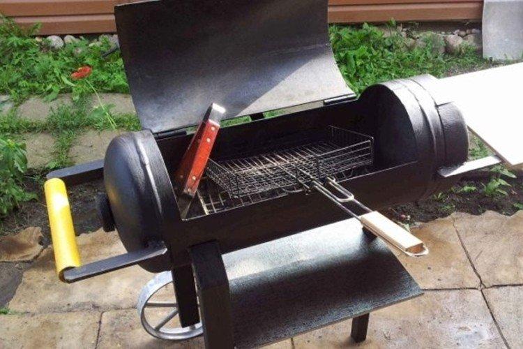 Мангал из газового баллона своими руками