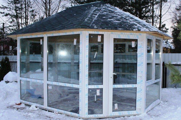 Беседка из ПВХ своими руками